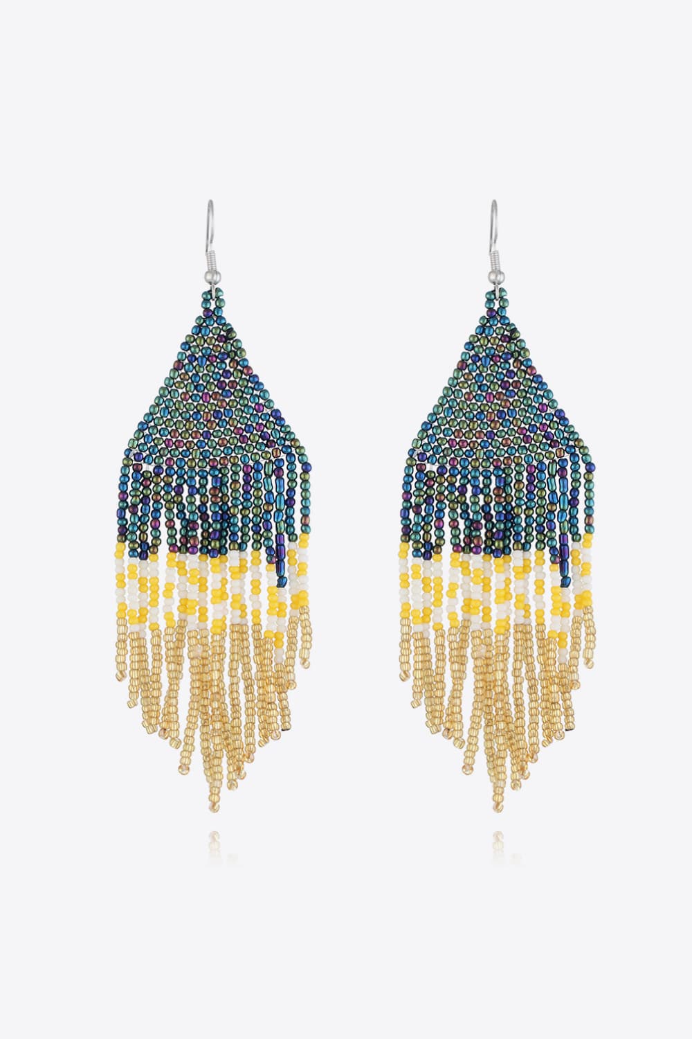 fringe drop earrings womens bold fashion