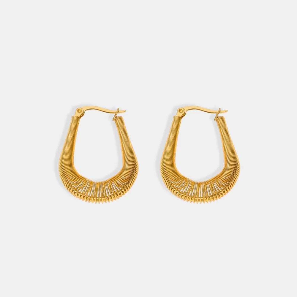 close up gold western earrings minimal chic style