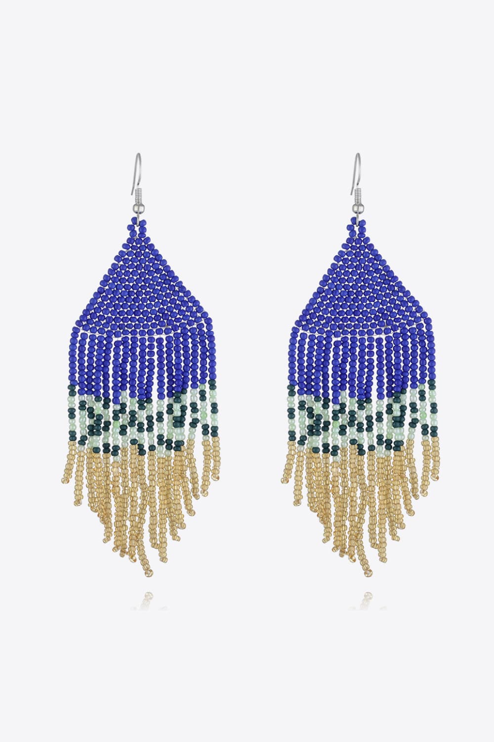 western boho earrings beaded statement piece