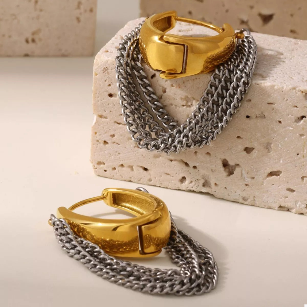 bold gold hoop earrings womens fashion jewelry