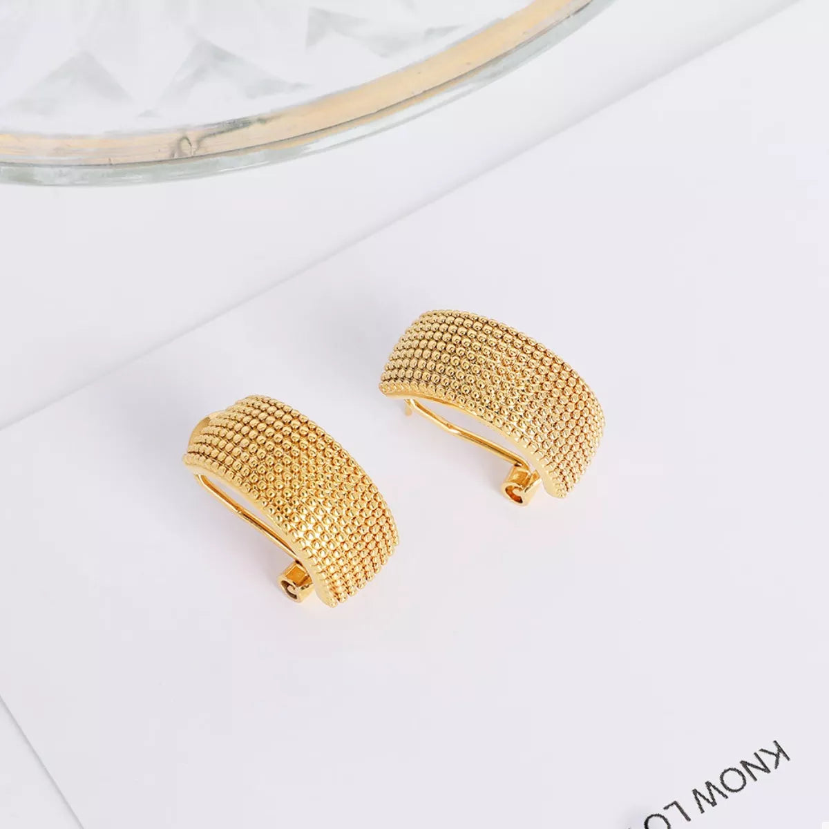 minimalist gold hoop earrings for women